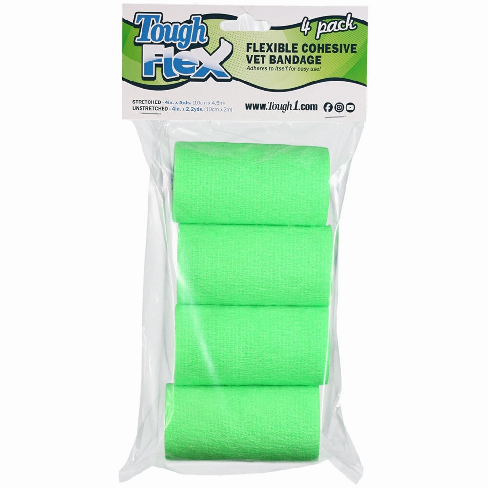 Tough Flex Cohesive Vet Bandages, 4 pk