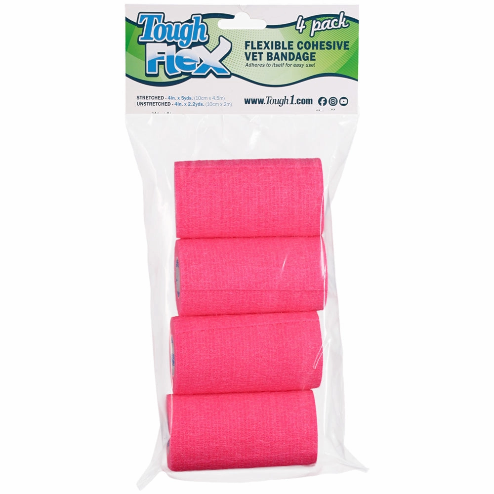 Tough Flex Cohesive Vet Bandages, 4 pk