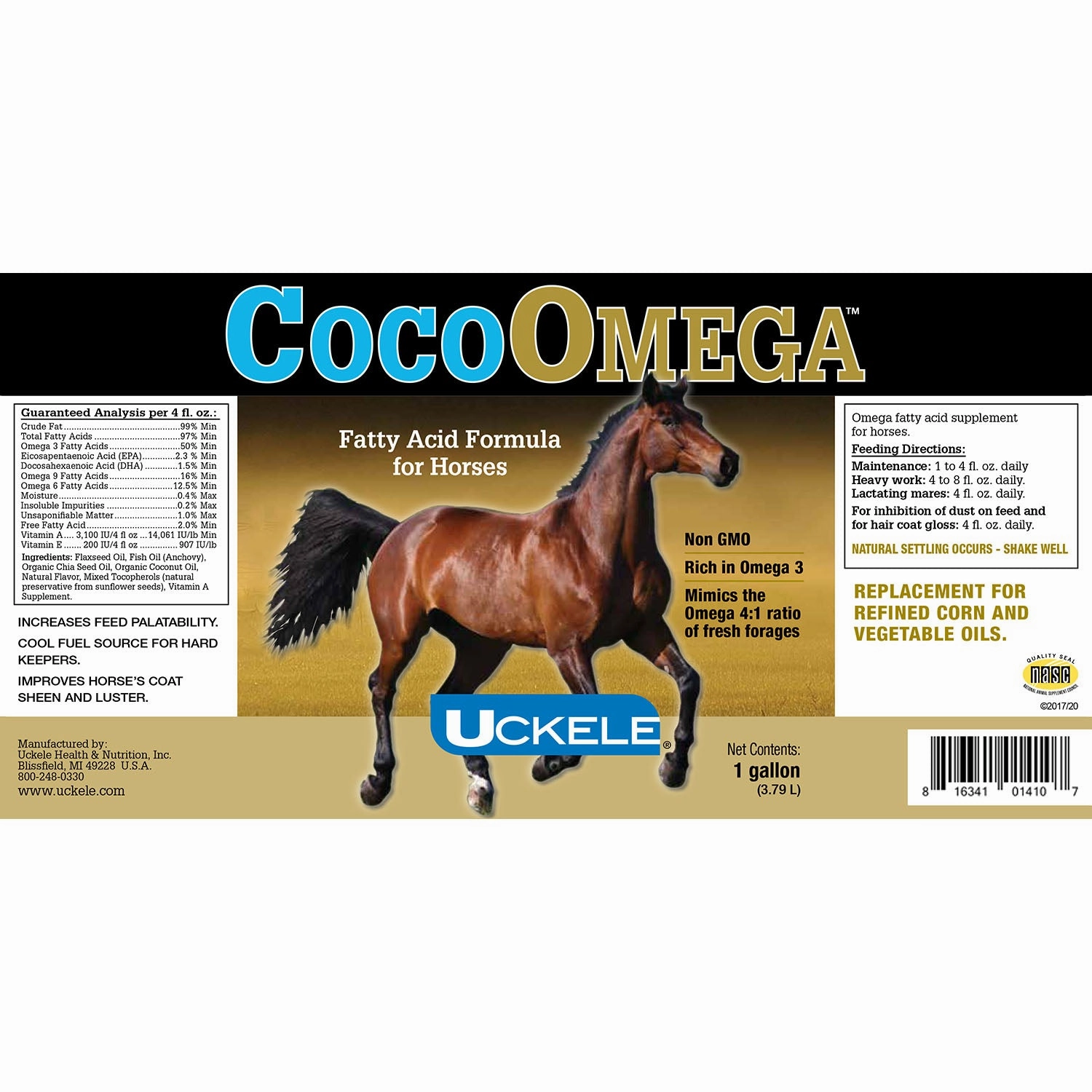 Uckele CocoOmega Oil Concentrate