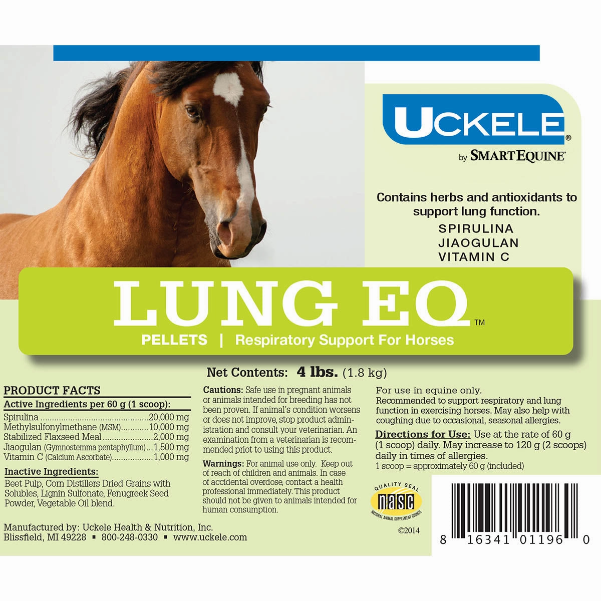 Uckele Lung EQ Pellets