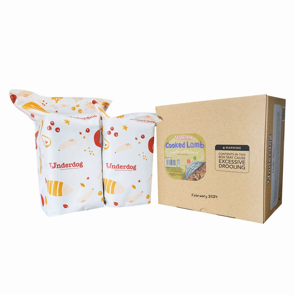 Underdog Raw Lamb & Salmon Complete & Balanced Eco Pack Frozen Dog Food 3kg