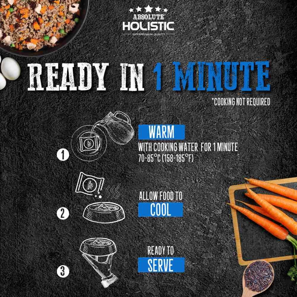 UP TO 35% OFF: Absolute Holistic Home Cooked Recipe Beef, Peas & Salmon Wet Dog Food