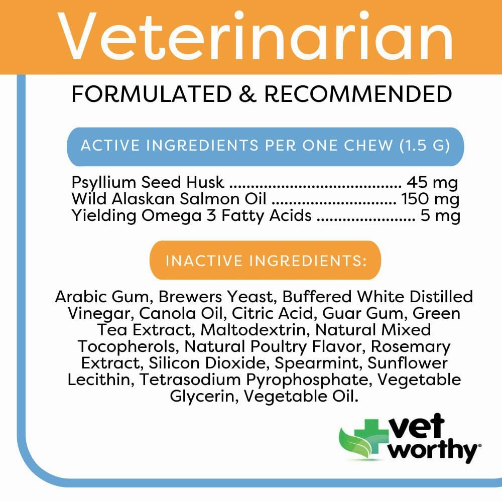 Vet Worthy Hairball Soft Chew Aid for Cats, 45 ct