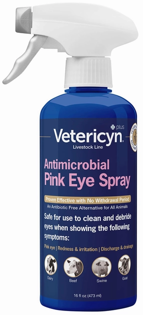 Vetericyn Plus Antimicrobial Pinkeye Spray, 16 oz