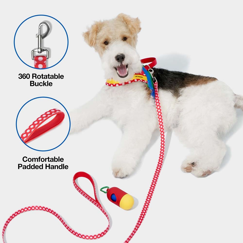 VETRESKA Chroma Dog Harness & Leash Set (Red)