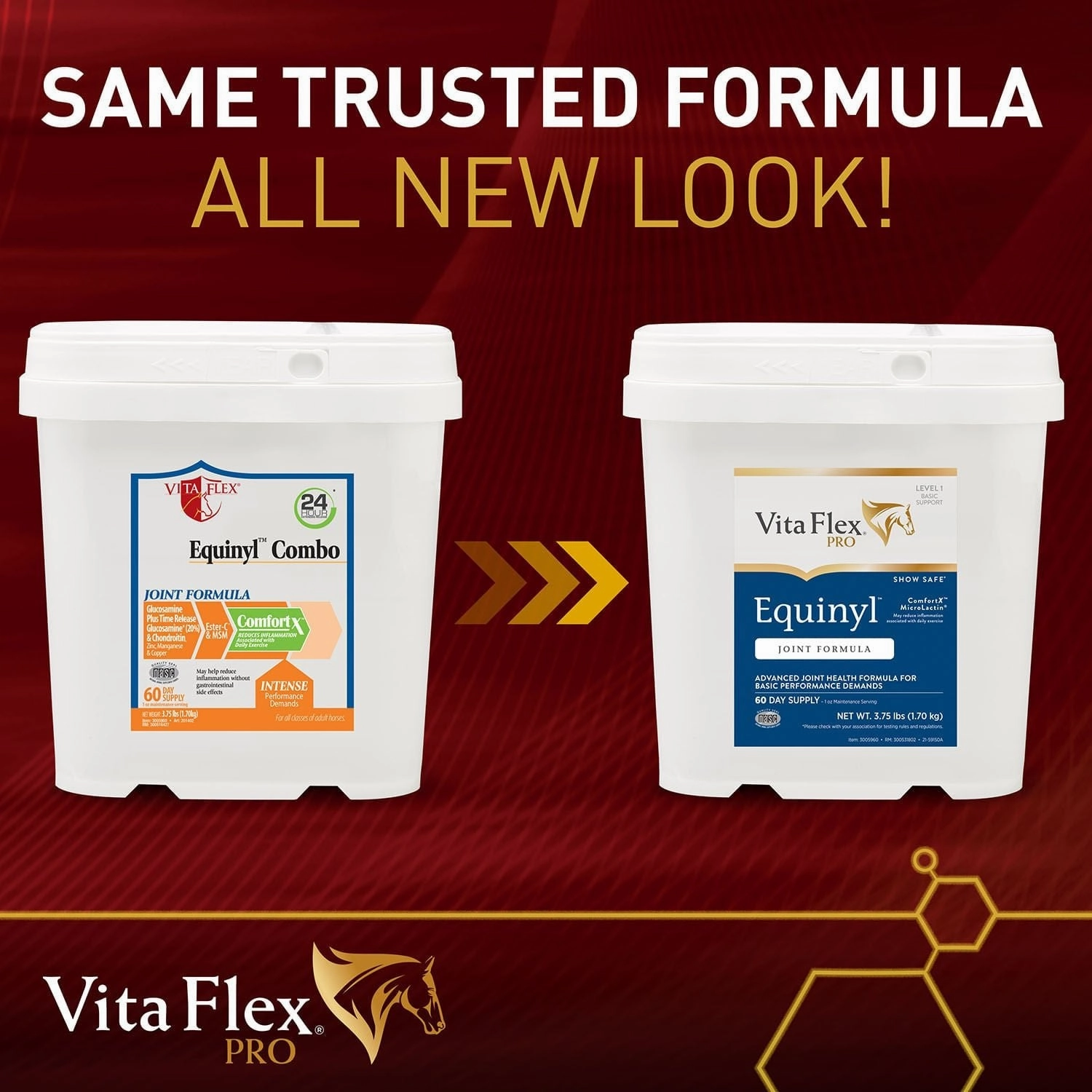 Vita Flex Equinyl Combo Joint Formula Horse Joint Supplement, 60 Day Supply