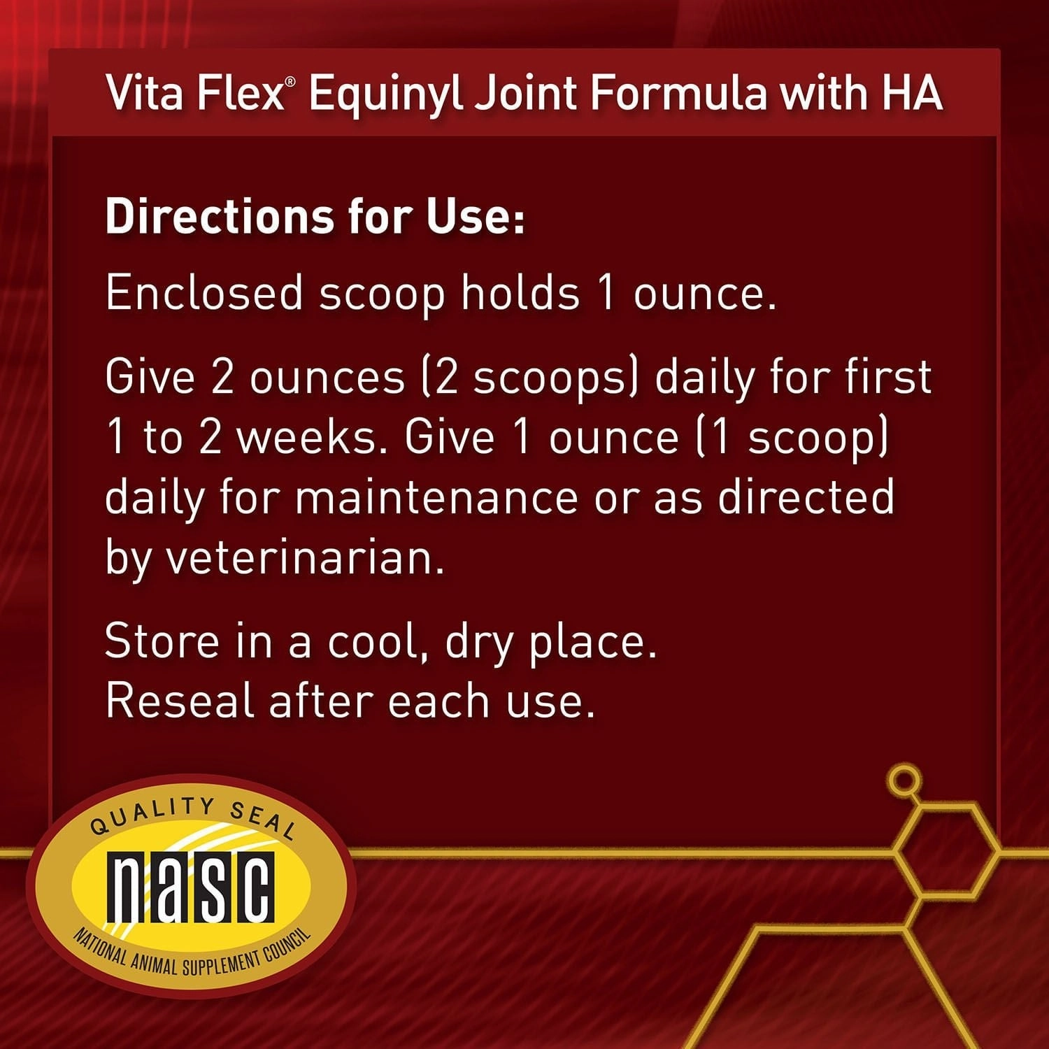 Vita Flex Pro Equinyl Joint Formula with Hyaluronic Acid, 3.75 lbs