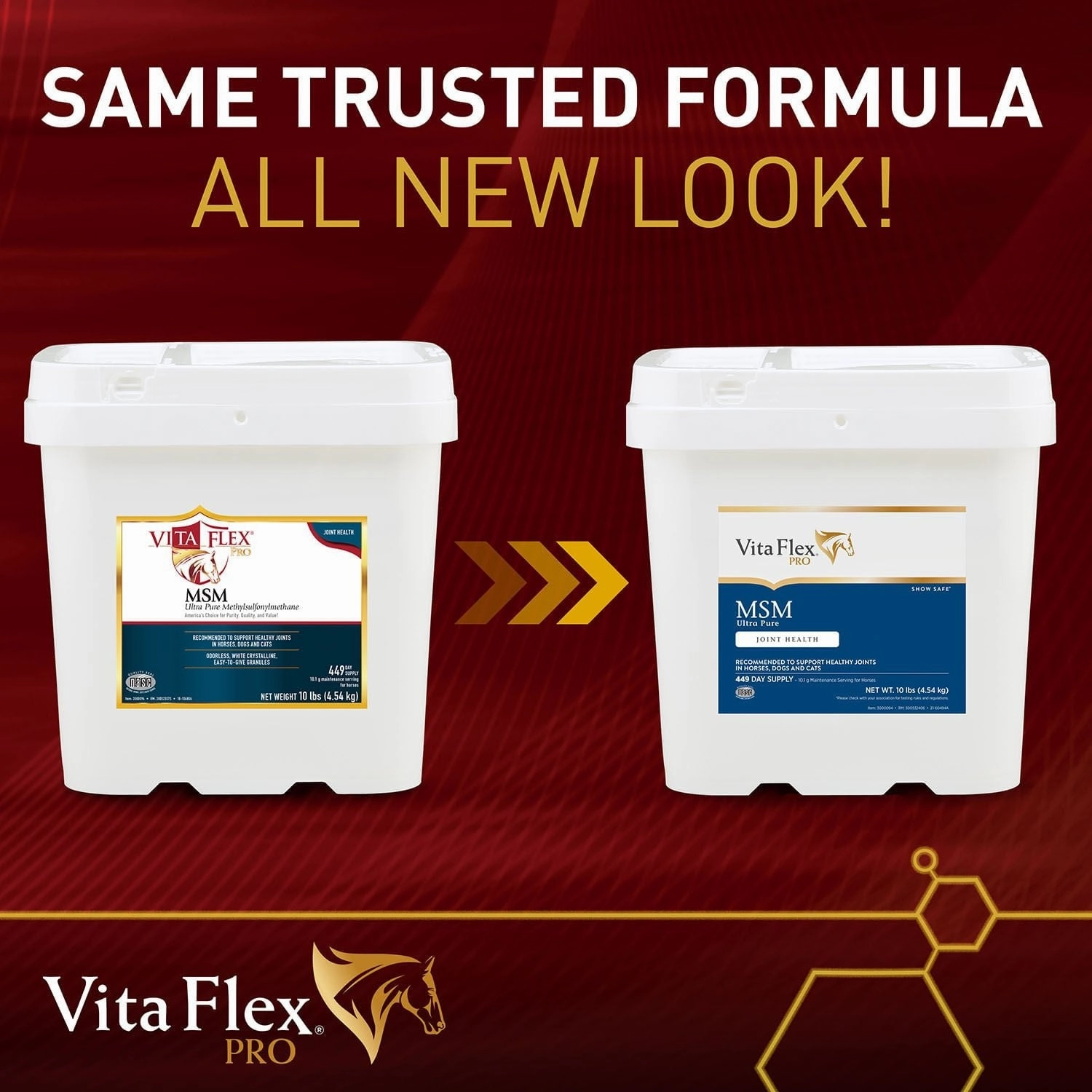 Vita Flex Pro MSM Quality Joint Supplement for Horses, Dogs and Cats