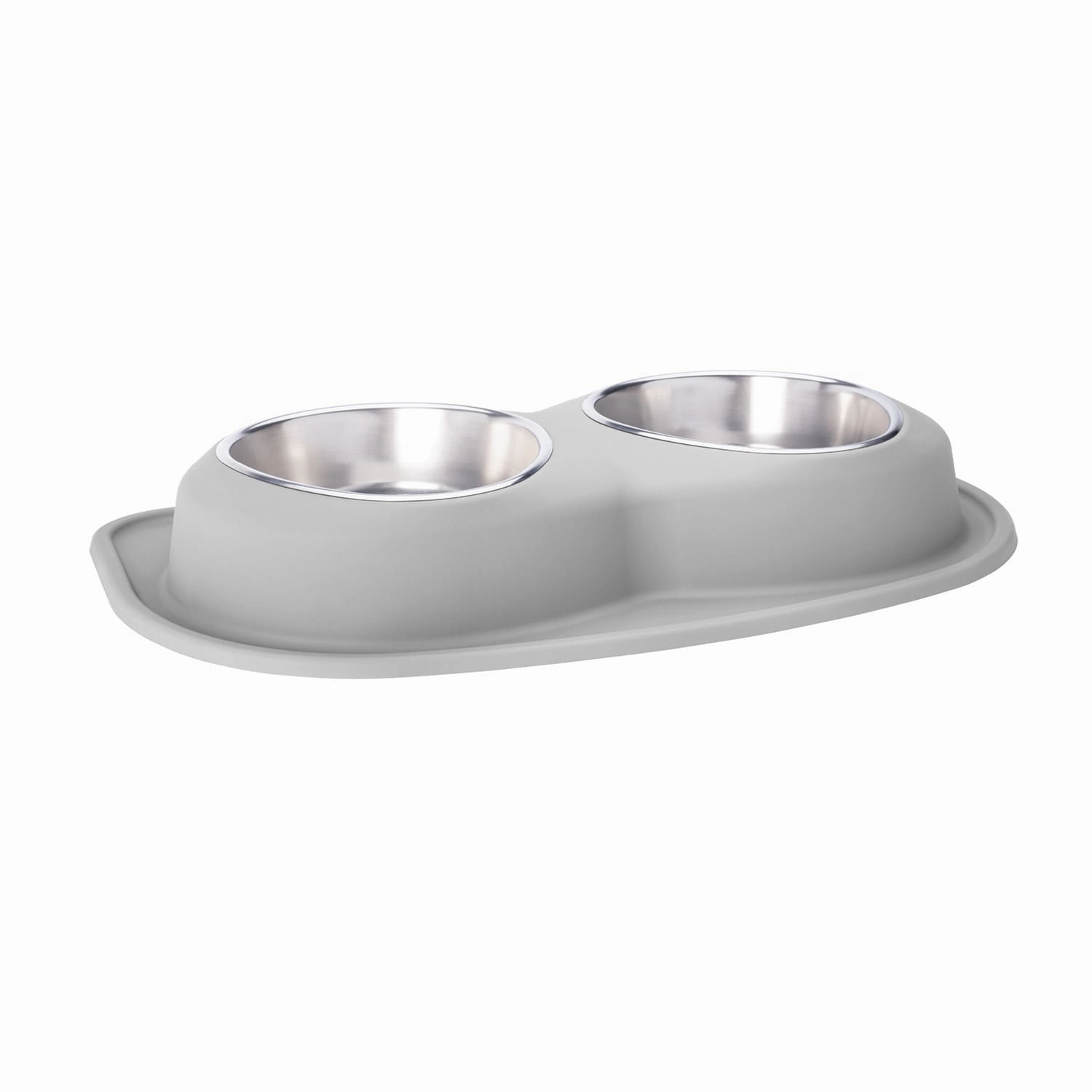 WeatherTech Double Low Pet Feeding System, Stainless Steel