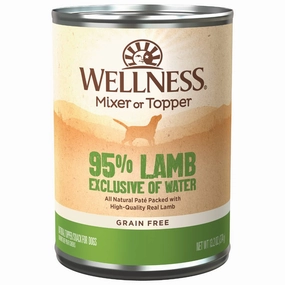 Wellness 95% Lamb Grain-Free Canned Dog Food 374g