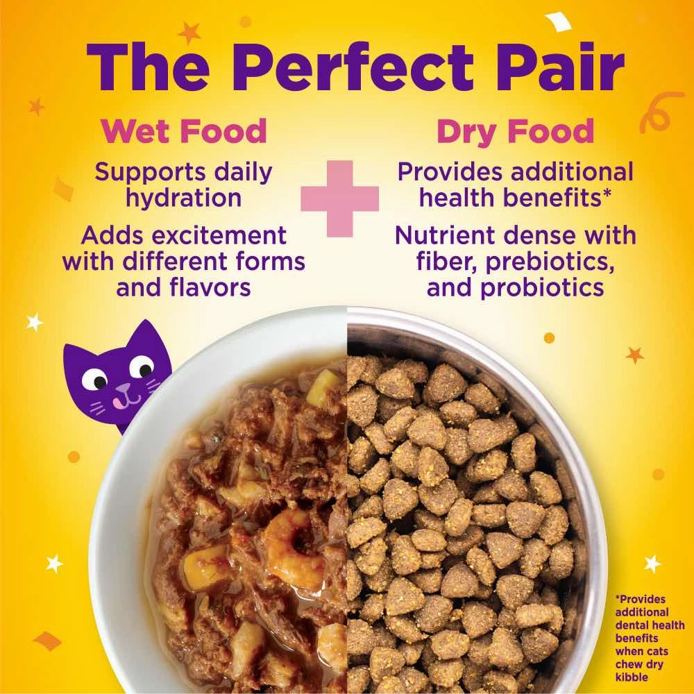 Wellness Appetizing Entrees Flaked Tuna, Mackerel & Shrimp Adult Pouch Cat Food 1.4oz