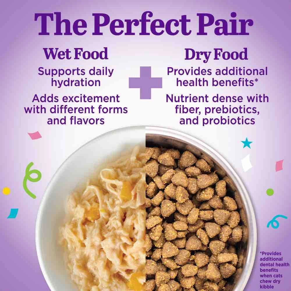 Wellness Appetizing Entrees Shredded Chicken & Duck Adult Pouch Cat Food 1.4oz