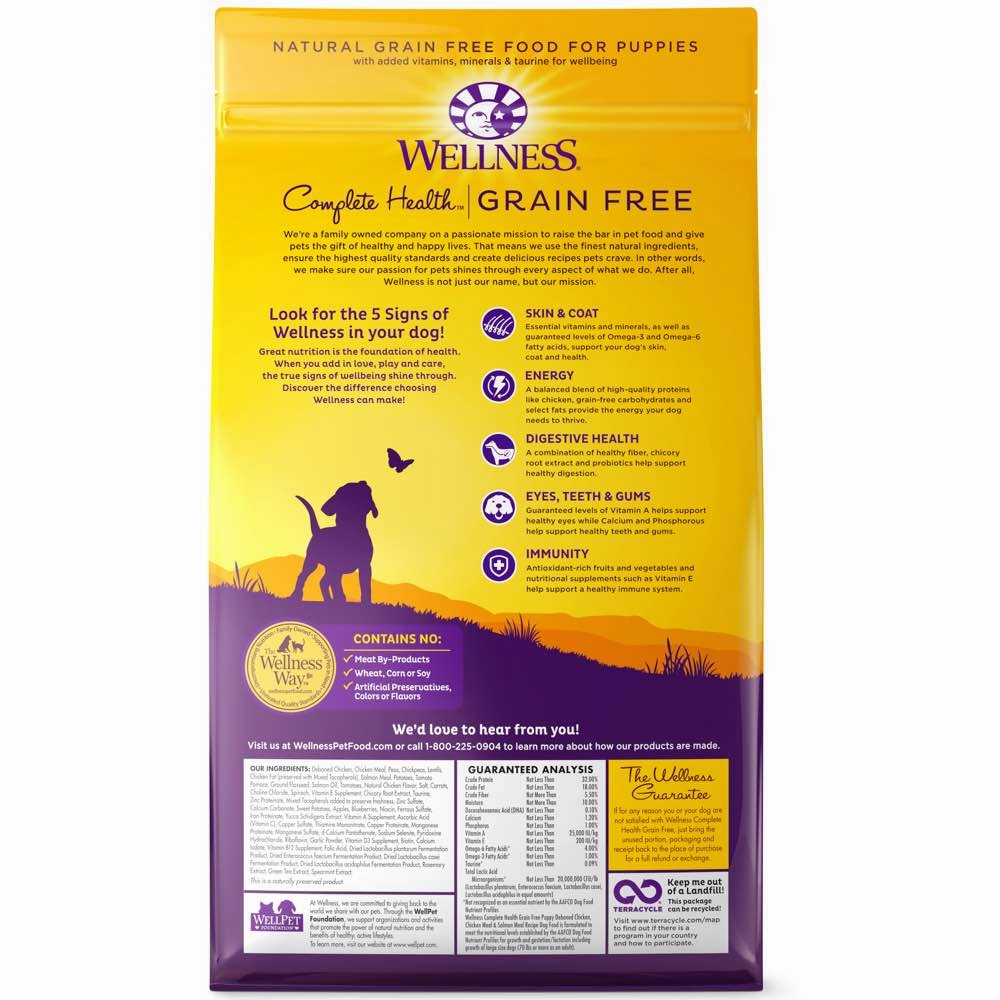 Wellness Complete Health Grain Free Puppy Dry Dog Food