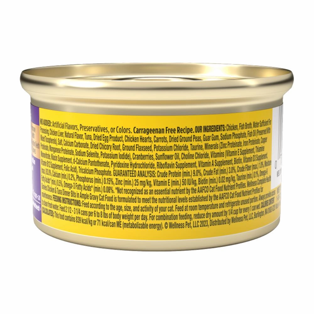 Wellness Complete Health Gravies Chicken & Tuna Dinner Grain-Free Canned Cat Food 85g