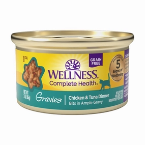 Wellness Complete Health Gravies Chicken & Tuna Dinner Grain-Free Canned Cat Food 85g