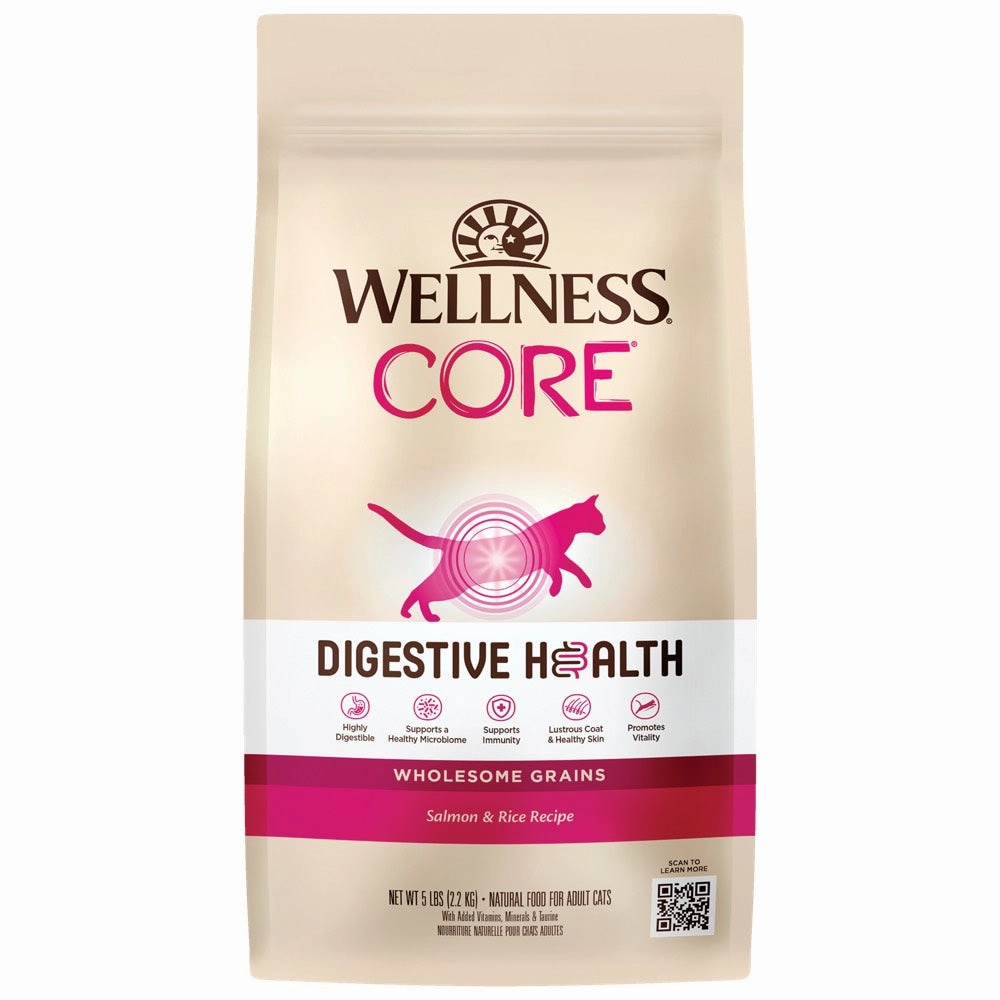 Wellness CORE Digestive Health Salmon & Rice Adult Dry Cat Food