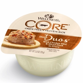 Wellness CORE Divine Duos Chicken Pate & Diced Duck In Gravy Wet Cat Food 2.8oz