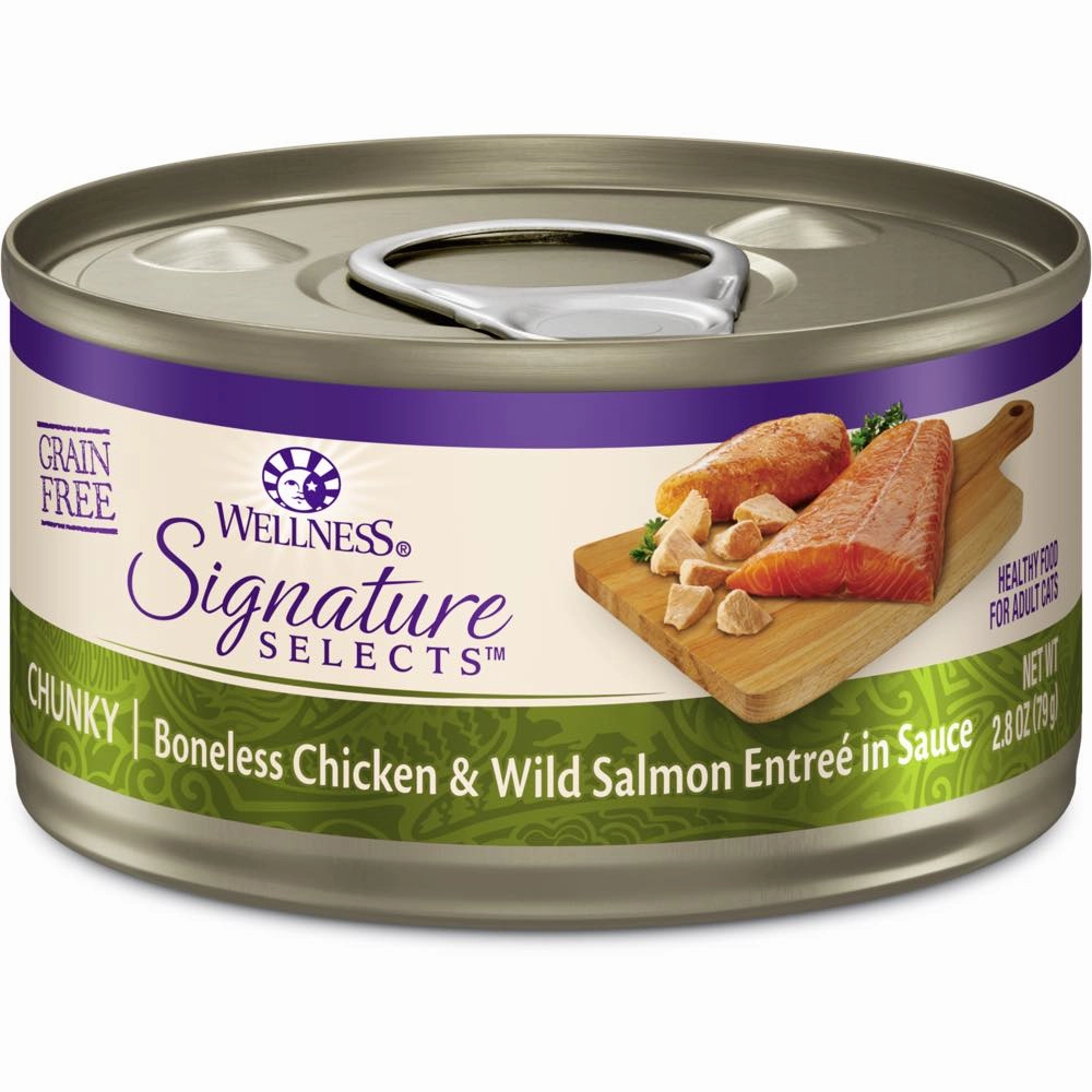 Wellness CORE Signature Selects Chunky Chicken & Salmon Grain-Free Canned Cat Food