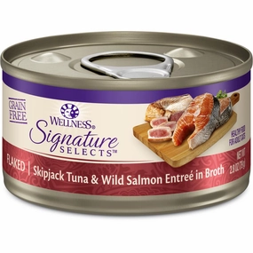 Wellness CORE Signature Selects Flaked Skipjack Tuna & Salmon Grain-Free Canned Cat Food