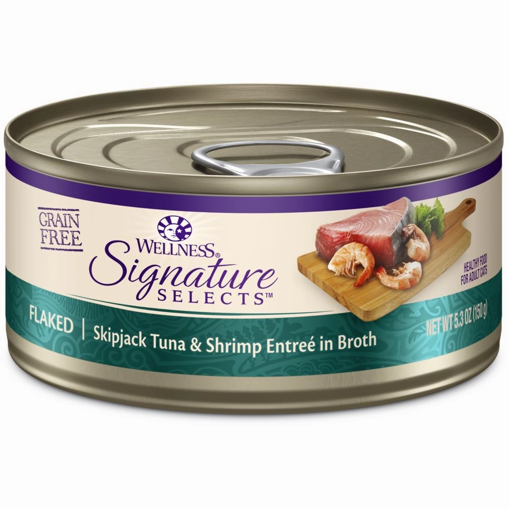 Wellness CORE Signature Selects Flaked Skipjack Tuna & Shrimp Grain-Free Canned Cat Food