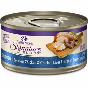 Wellness CORE Signature Selects Shredded Chicken & Chicken Liver Grain-Free Canned Cat Food
