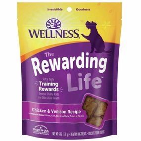 Wellness Rewarding Life (WellBites) Chicken & Venison Grain Free Dog Treats 6oz (Exp 13Dec25)