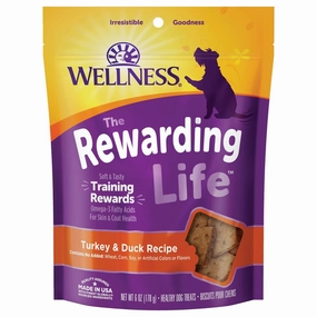 Wellness Rewarding Life (Wellbites) Turkey & Duck Grain Free Dog Treats 6oz