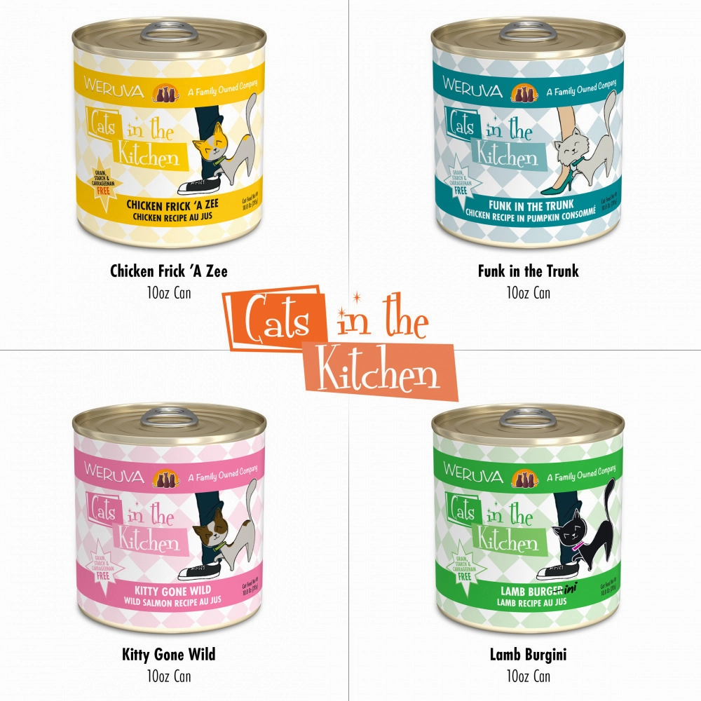 Weruva Cats in the Kitchen Grain Free Kitchen Cuties Variety Pack Canned Cat Food