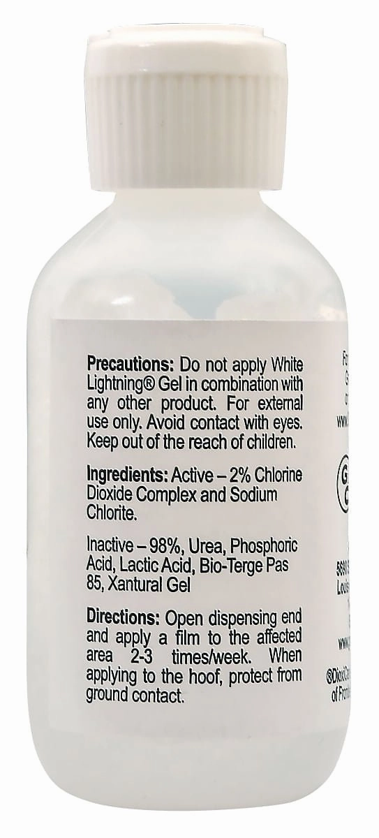 White Lightning Hoof Gel, 2 oz