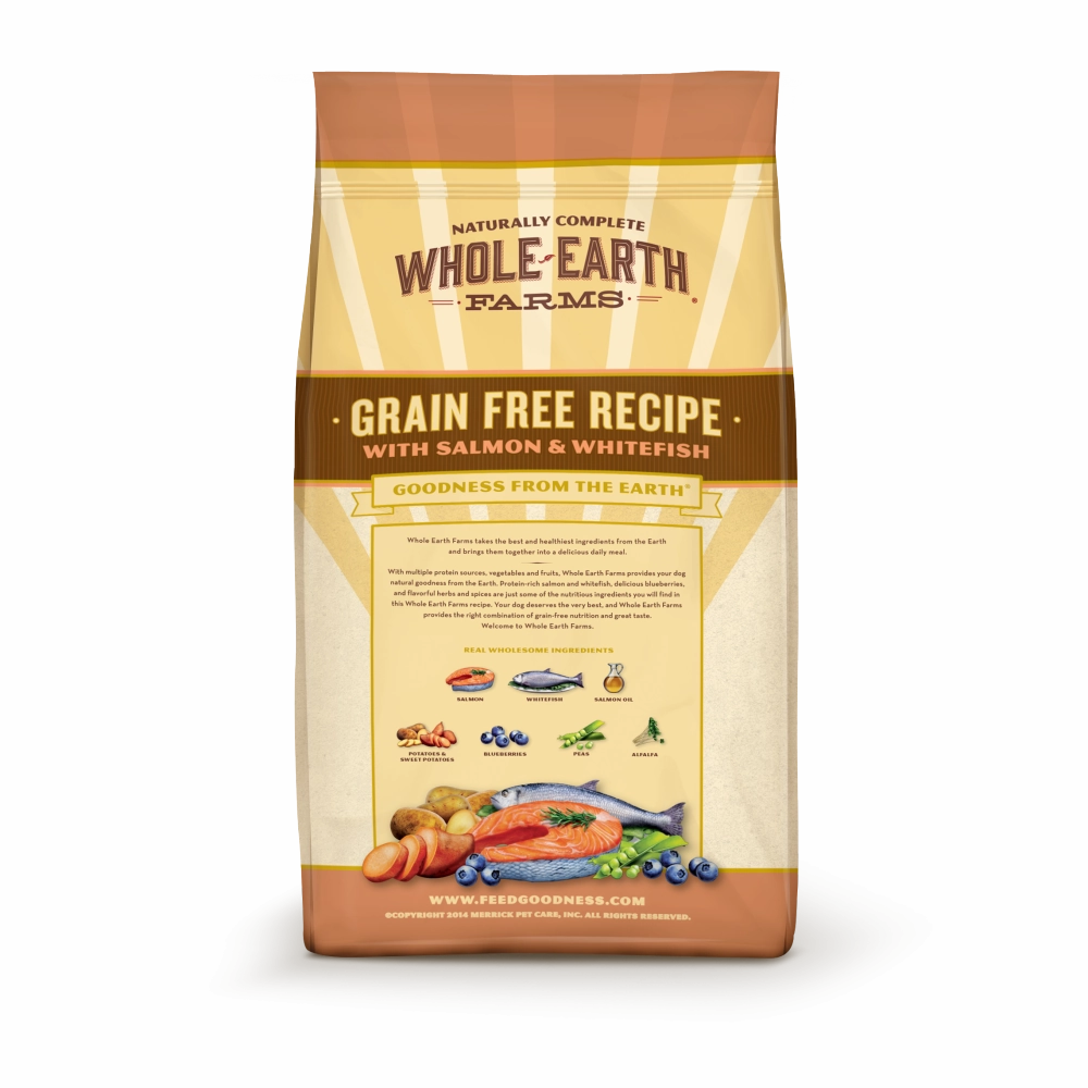 Whole Earth Farms Grain Free Recipe Salmon and Whitefish Dry Dog Food