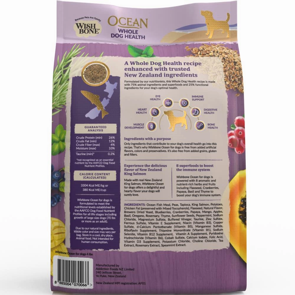 Wishbone Ocean New Zealand King Salmon Grain-Free Dry Dog Food