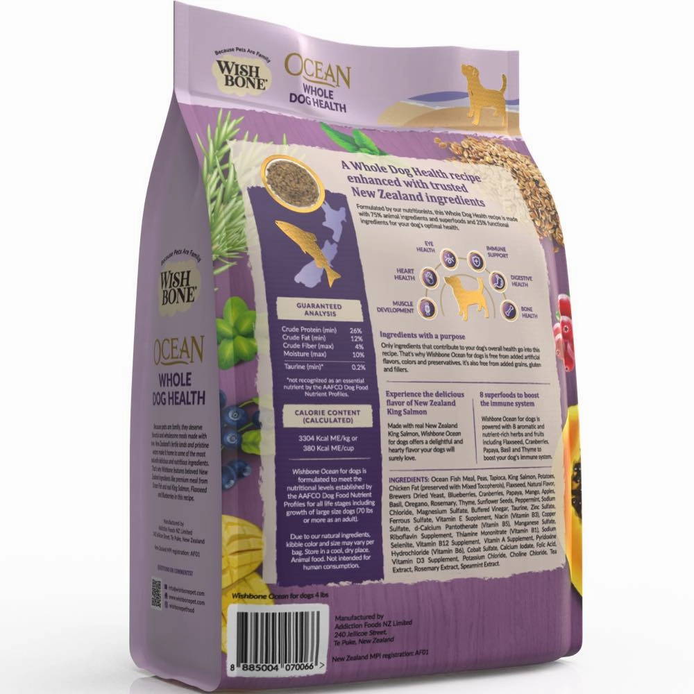 Wishbone Ocean New Zealand King Salmon Grain-Free Dry Dog Food