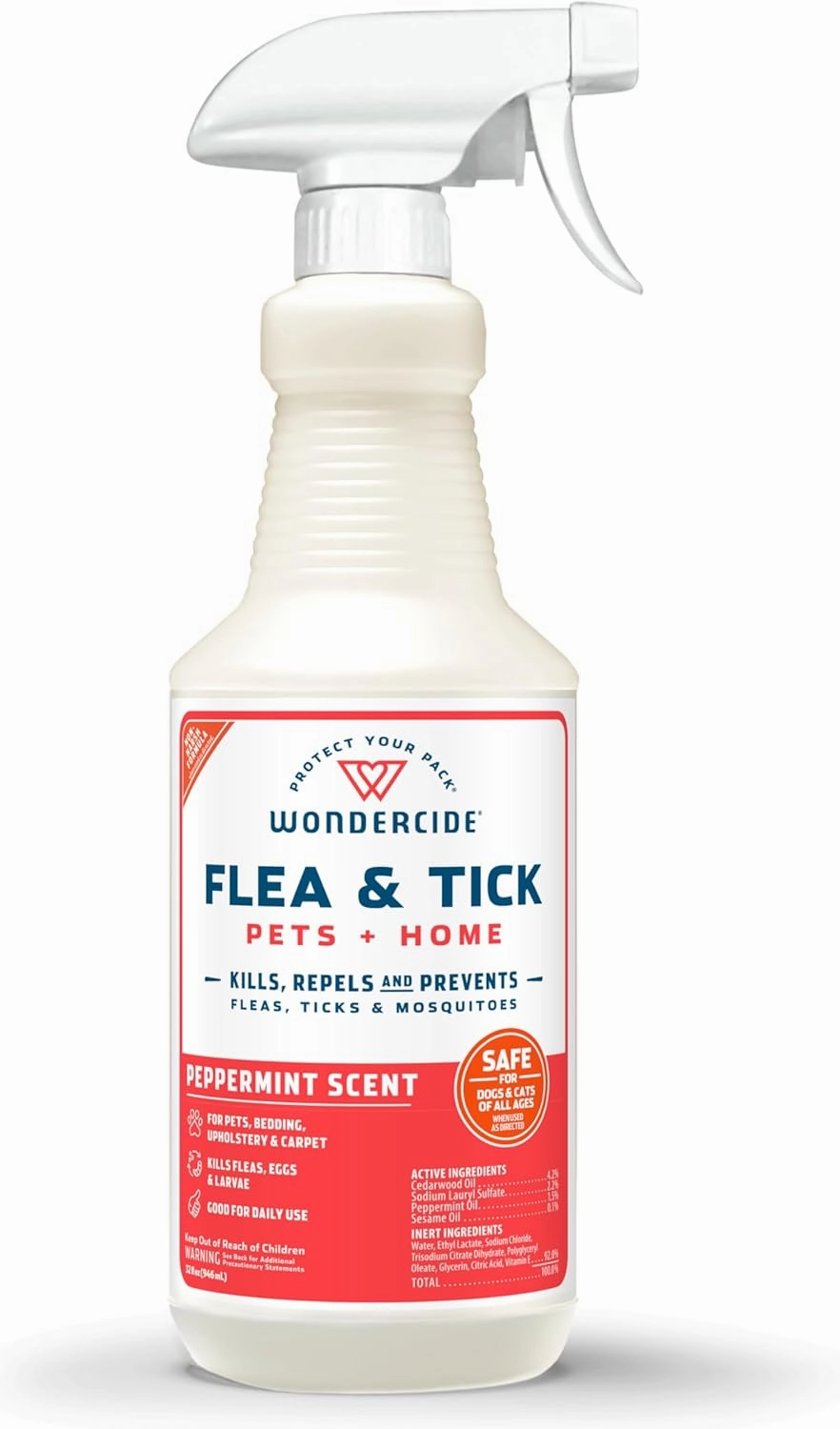 Wondercide Flea, Tick & Mosquito Control Spray for Pets   Home