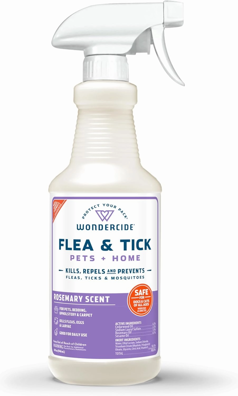 Wondercide Flea, Tick & Mosquito Control Spray for Pets   Home