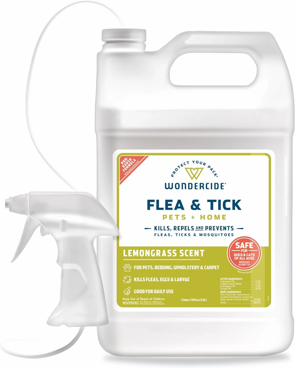Wondercide Flea, Tick & Mosquito Control Spray for Pets   Home