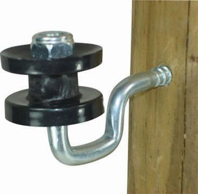 Wood Post Screw-In Corner Insulator, 4 pk