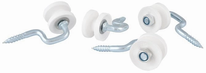 Wood Post Screw-In Corner Insulator, 4 pk