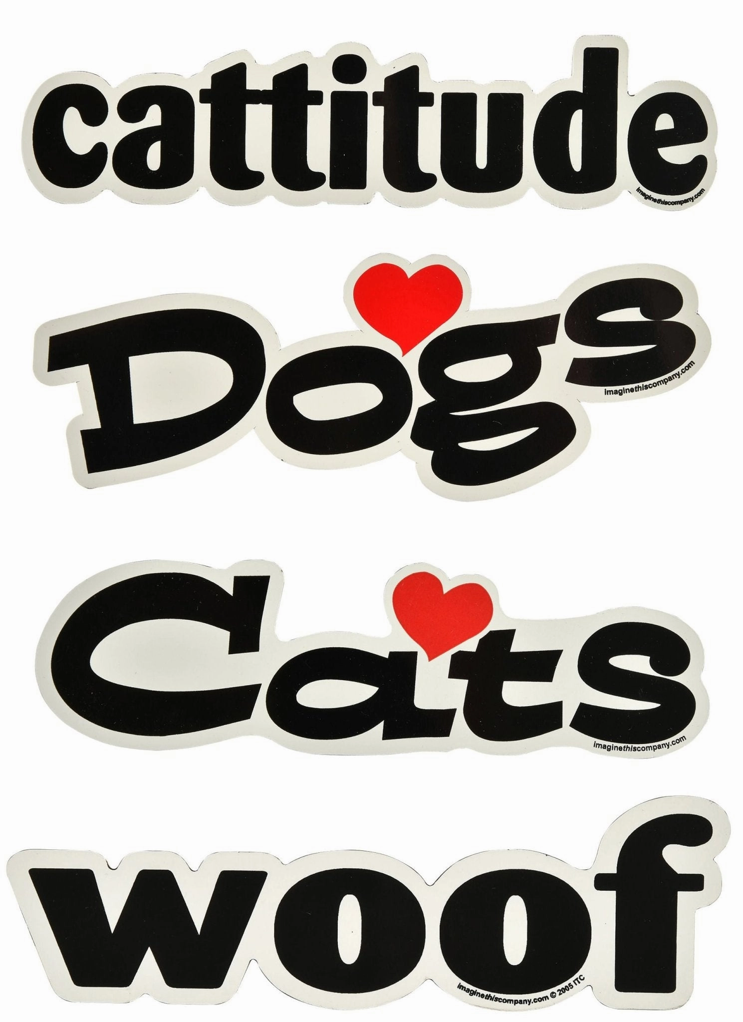 Word Magnets, each
