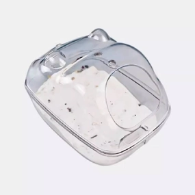 XXW Hamster Bathroom Transparent - S (L13cm x B9cm x H9cm)