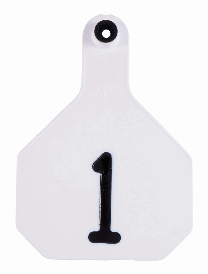 Y-Tex Numbered 2-Piece Ear Tags, 25 ct