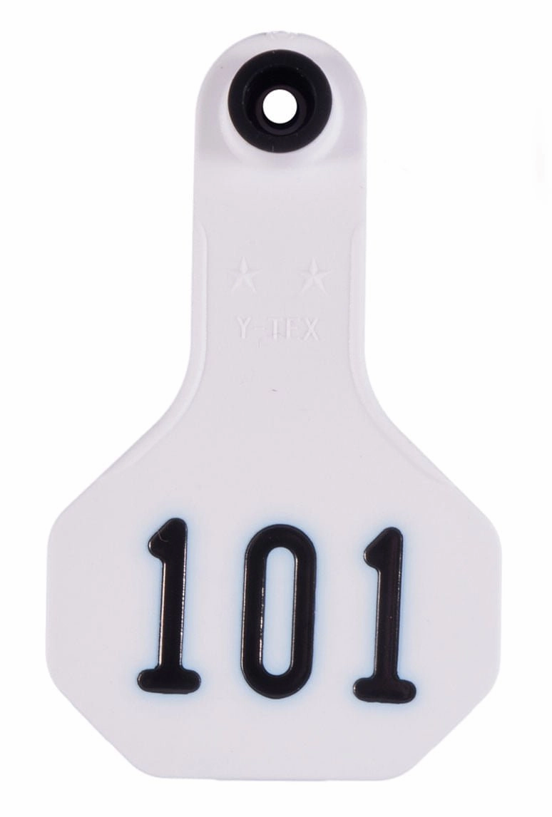Y-Tex Numbered 2-Piece Ear Tags, 25 ct