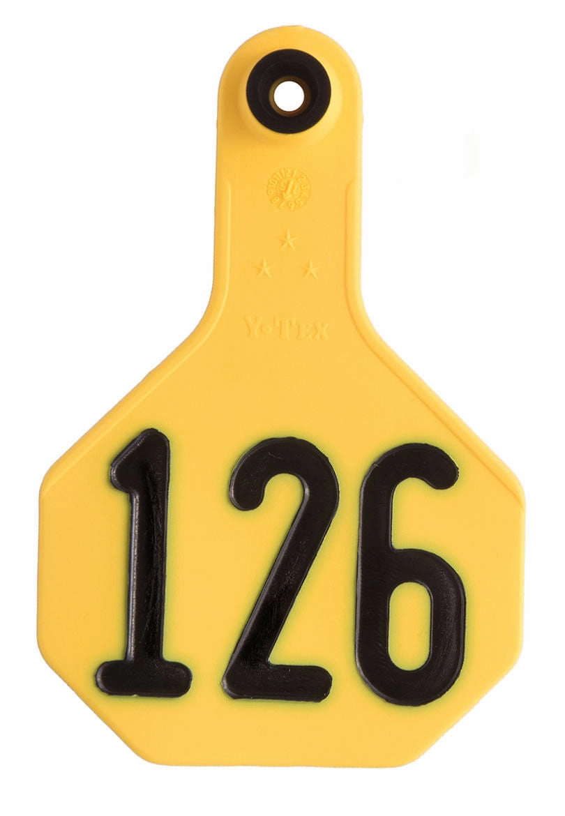 Y-Tex Numbered 2-Piece Ear Tags, 25 ct