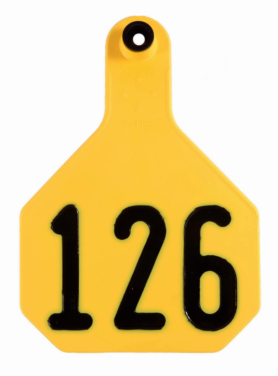 Y-Tex Numbered 2-Piece Ear Tags, 25 ct