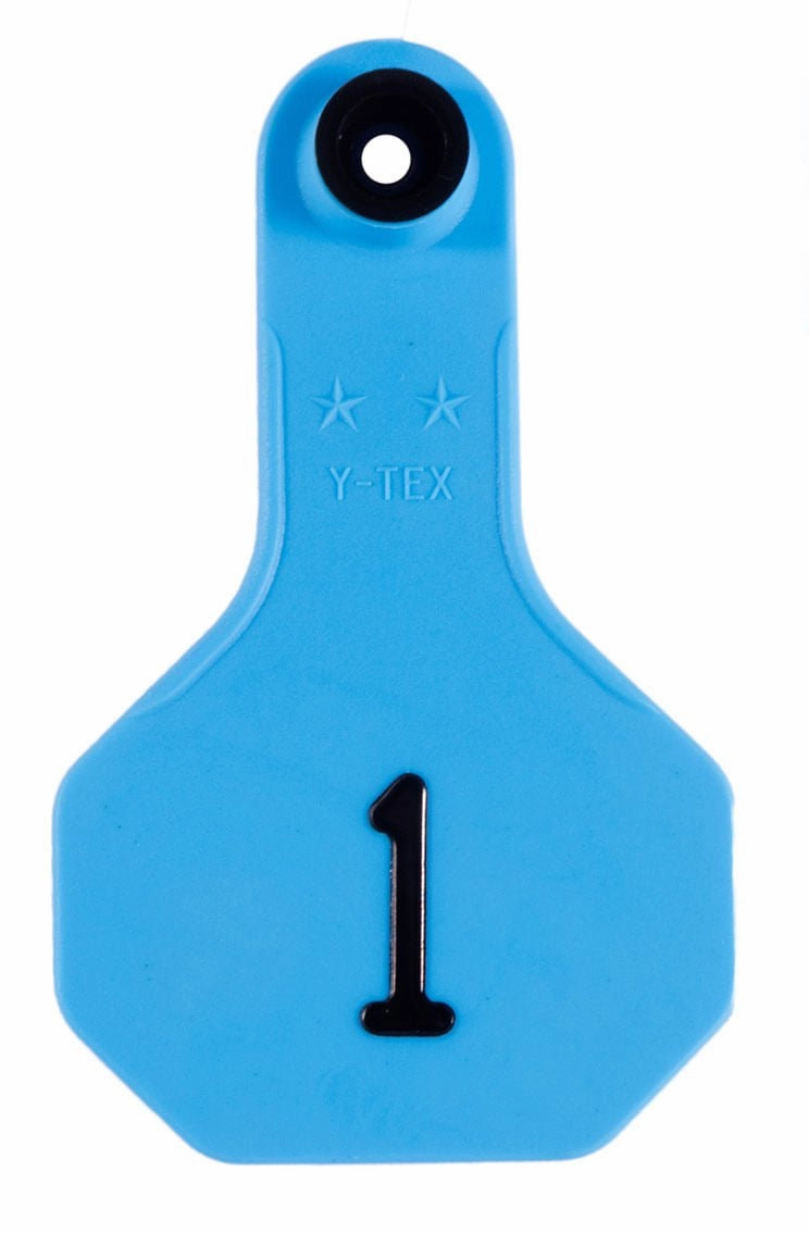 Y-Tex Numbered 2-Piece Ear Tags, 25 ct