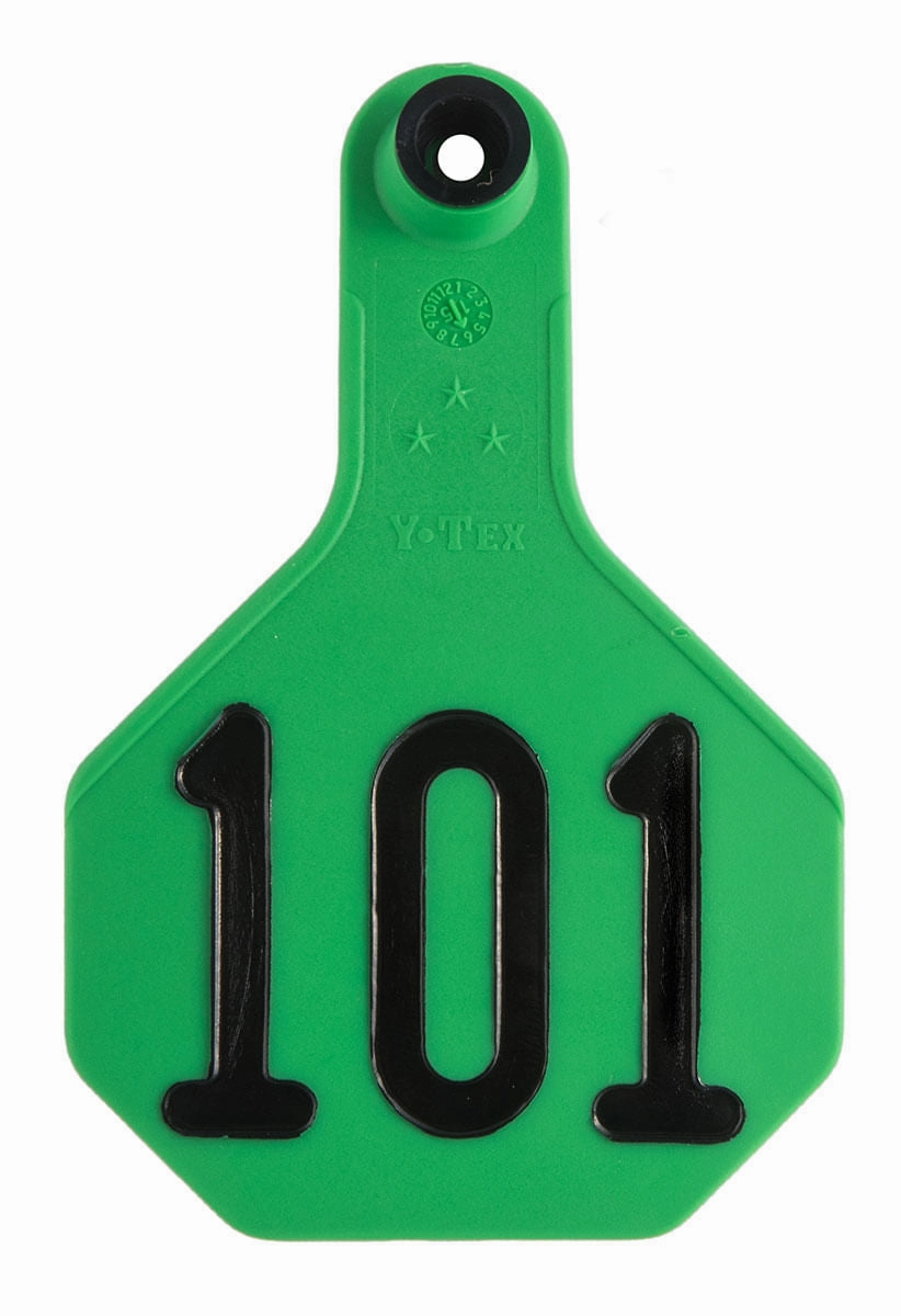 Y-Tex Numbered 2-Piece Ear Tags, 25 ct