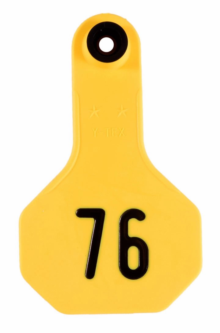 Y-Tex Numbered 2-Piece Ear Tags, 25 ct