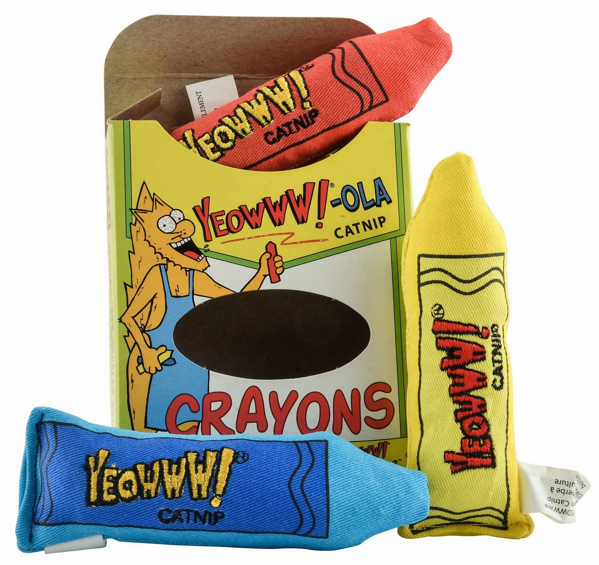 Yeowww!-ola Catnip Cat Toys Crayons 3 Pack