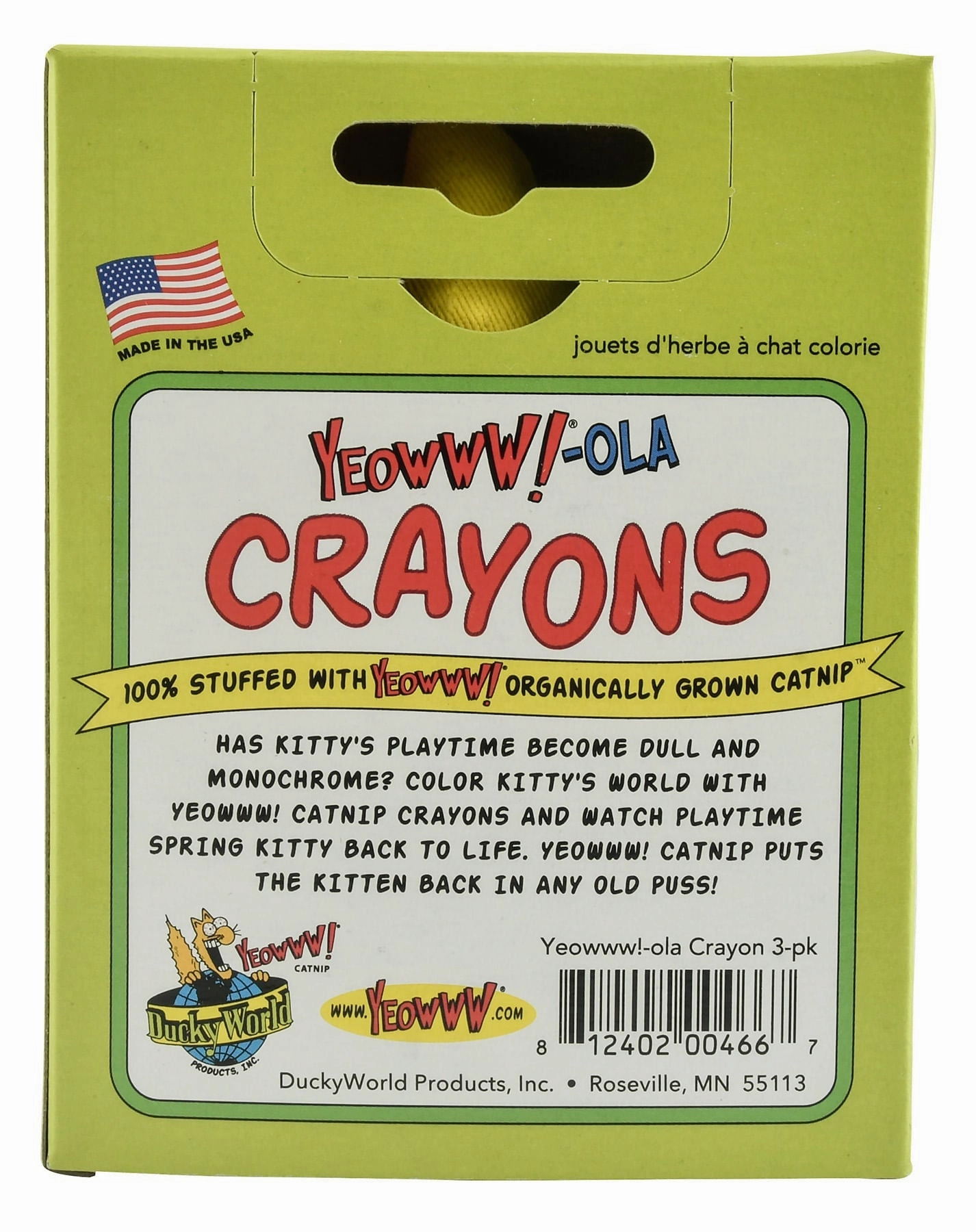 Yeowww!-ola Catnip Cat Toys Crayons 3 Pack