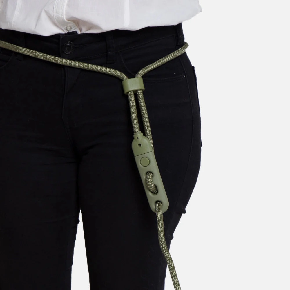 Zee.Dog Army Green Hands Free Rope Dog Leash