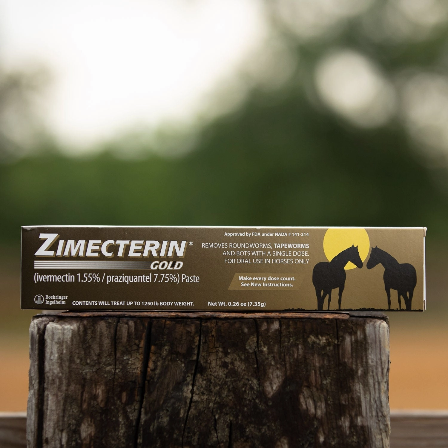 Zimecterin Gold Horse Wormer (Paste), 1-dose